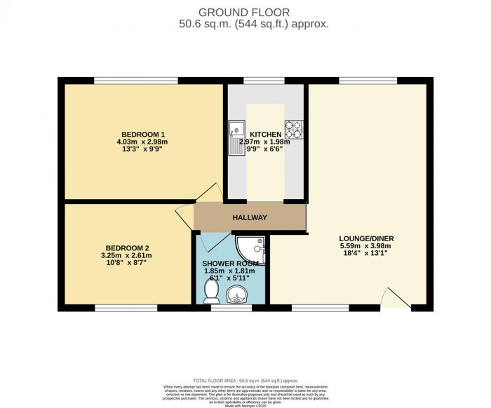 Floorplan for Rectory Wood, Harlow