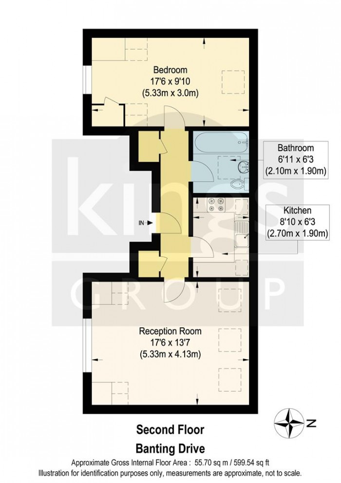 Floorplan for Banting Drive, London
