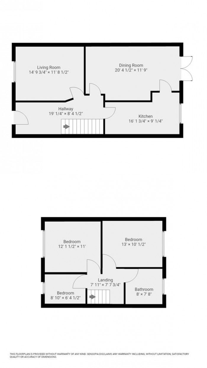 Floorplan for Rushcroft Road, London