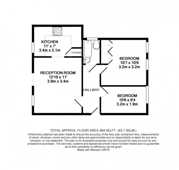 Floorplan for Howard Close, Waltham Abbey