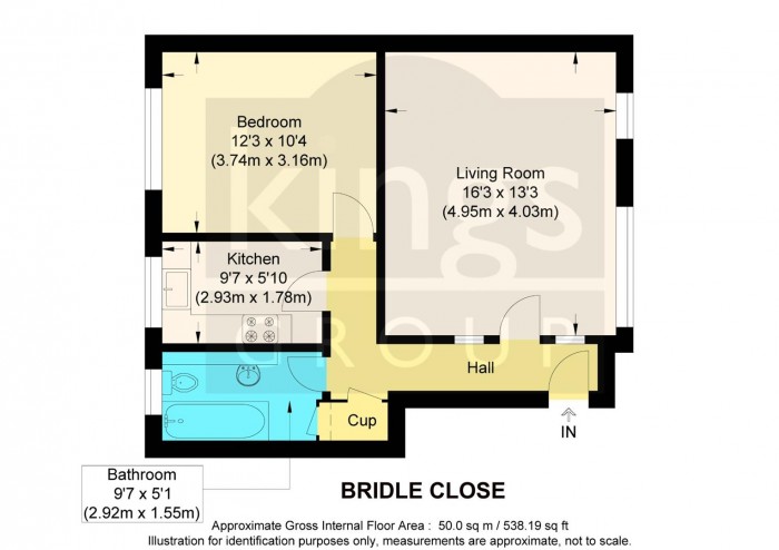 Floorplan for Bridle Close, Enfield