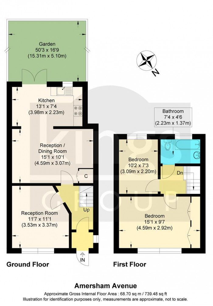 Floorplan for Amersham Avenue, Edmonton, N18
