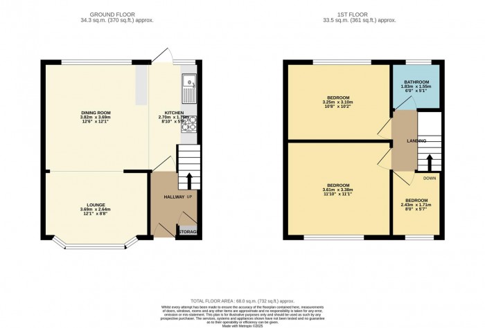Floorplan for Cooper Avenue, London