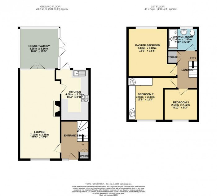 Floorplan for Sharpecroft, Harlow