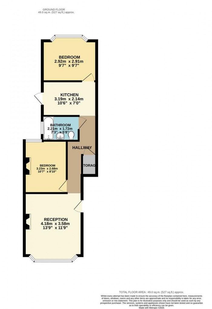 Floorplan for Brookscroft Road, Walthamstow