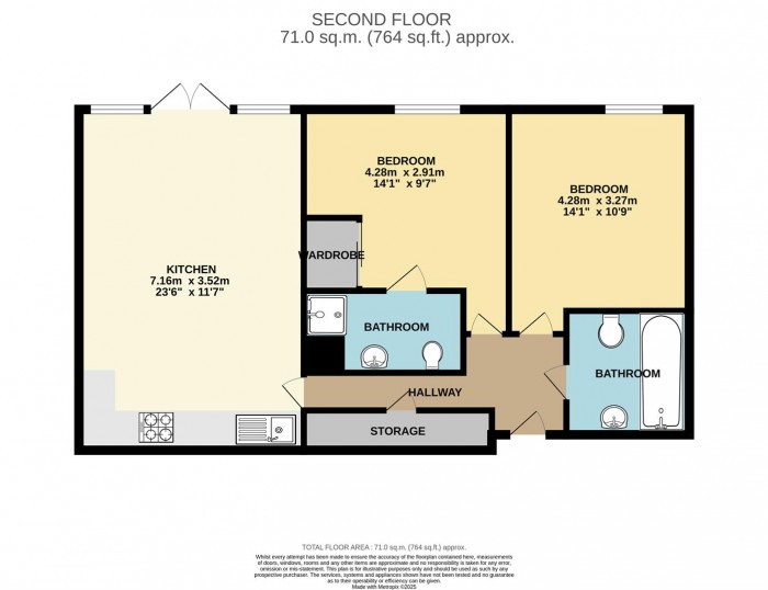 Floorplan for Taylor Close, London