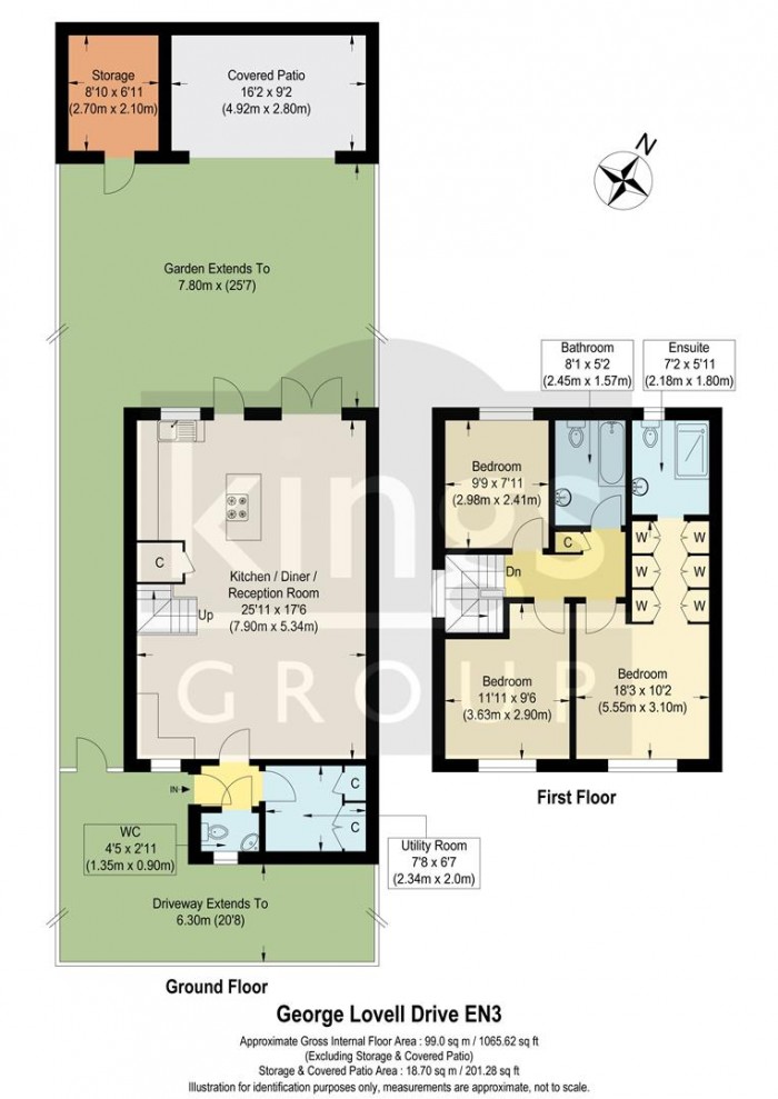 Floorplan for George Lovell Drive, Enfield