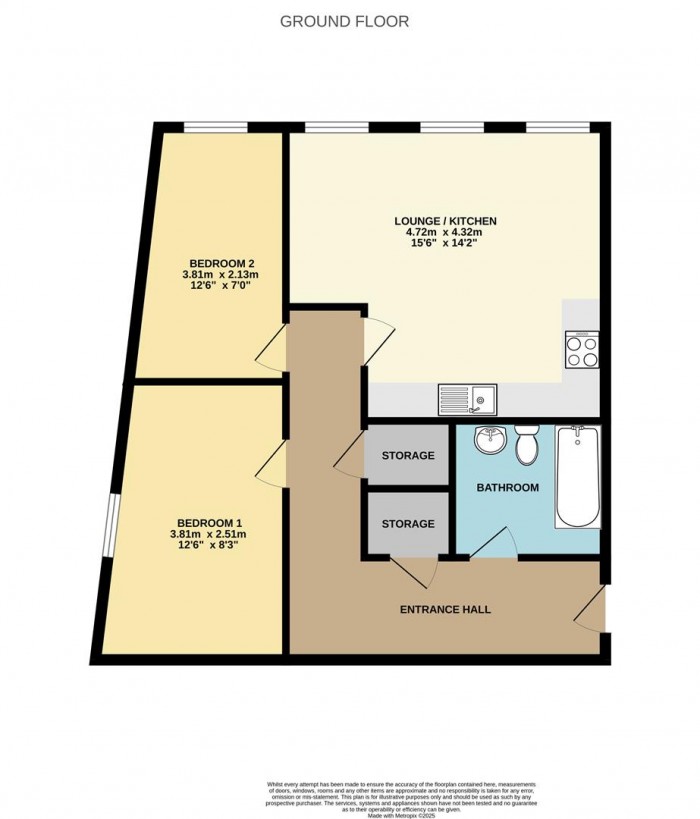 Floorplan for Burlington House, Swanfield Road, Waltham Cross
