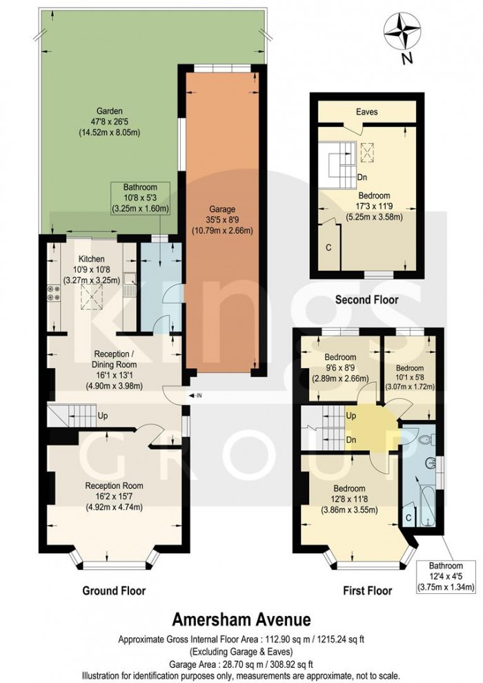 Floorplan for Amersham Avenue, Edmonton, N18