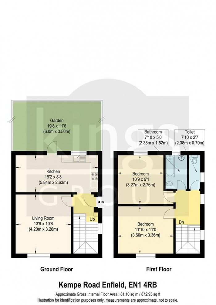 Floorplan for Kempe Road, Enfield