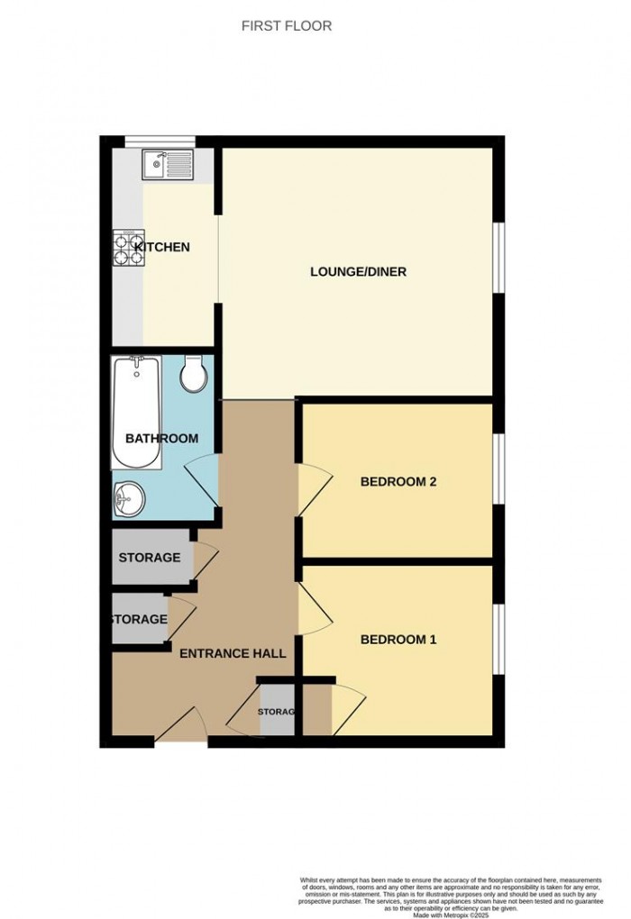 Floorplan for Bentley Drive, Church Langley