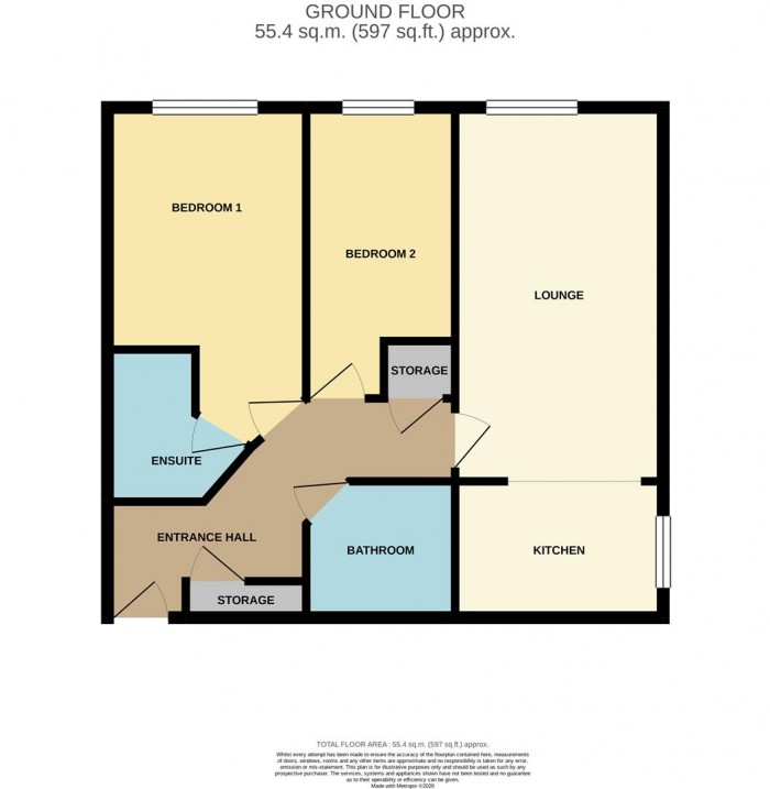 Floorplan for Mill Court, Harlow