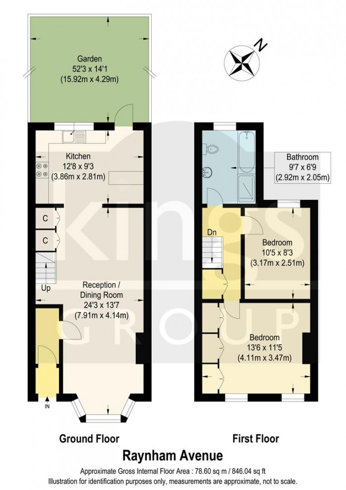 Floorplan for Raynham Avenue, London, N18