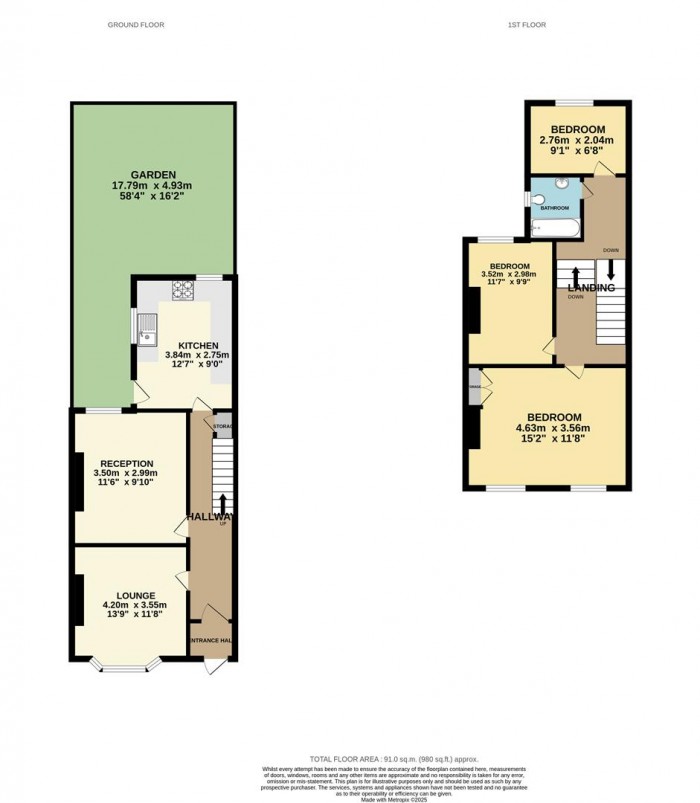 Floorplan for Trulock Road, London