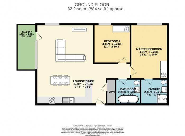 Floorplan for Edinburgh Gate, Harlow
