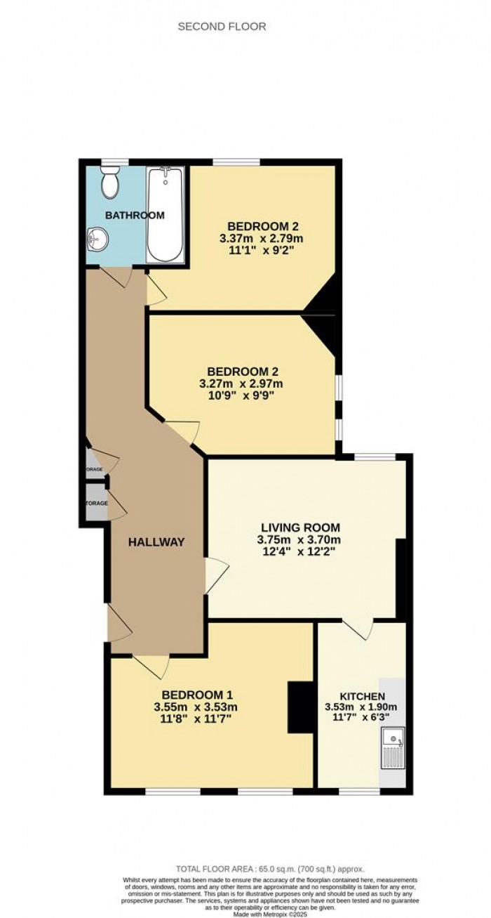 Floorplan for Mount Pleasant Road, London