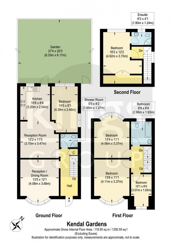 Floorplan for Kendal Gardens, Edmonton, N18