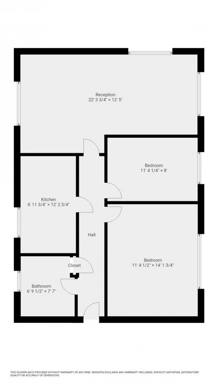 Floorplan for Connaught Avenue, London