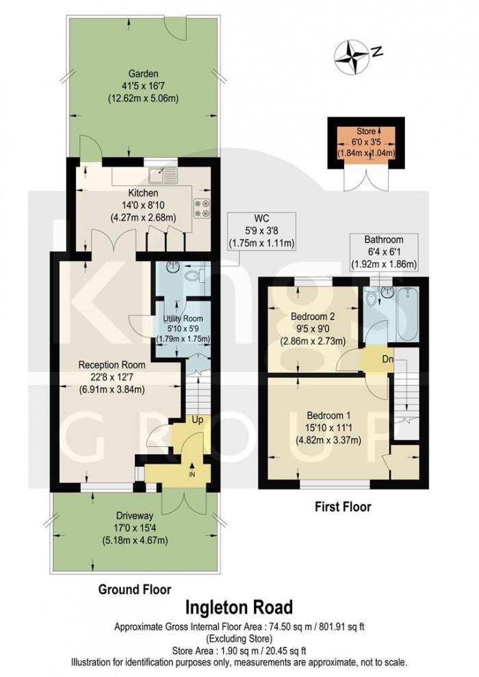 Floorplan for Ingleton Road, Edmonton, N18