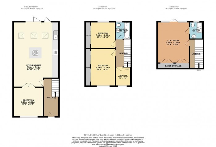 Floorplan for Penrhyn Avenue, London