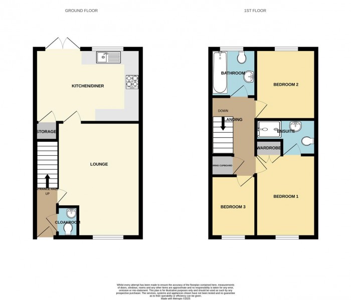 Floorplan for Dunnock Road, Gilden Park, Harlow