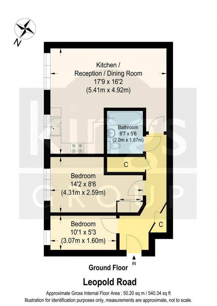Floorplan for Leopold Road, Edmonton, N18