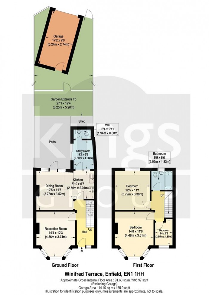 Floorplan for Great Cambridge Road, Enfield