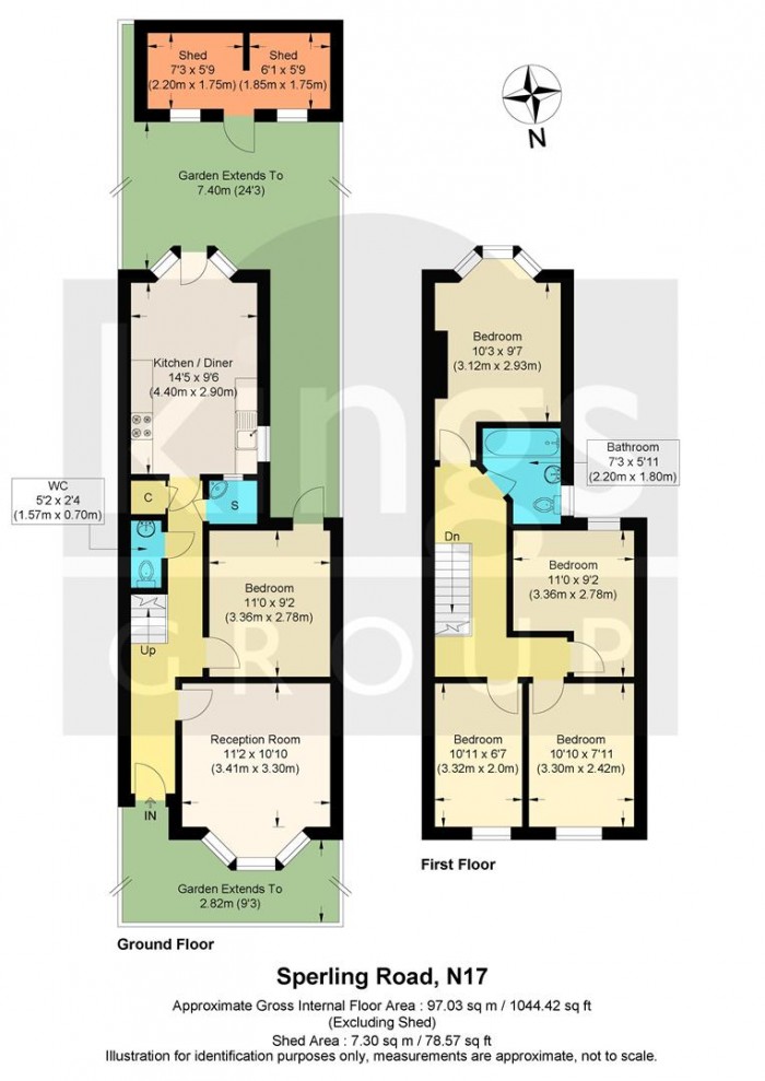 Floorplan for Sperling Road, London