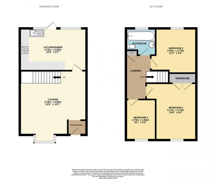Floorplan for Jacksons Drive, Cheshunt, Waltham Cross