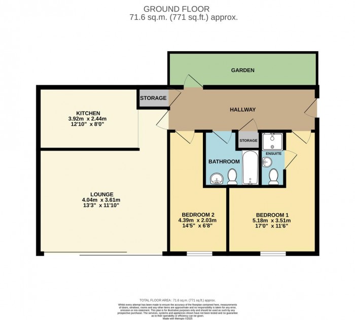 Floorplan for Chapman Courtyard, Turners Hill, Cheshunt, Hertfordshire