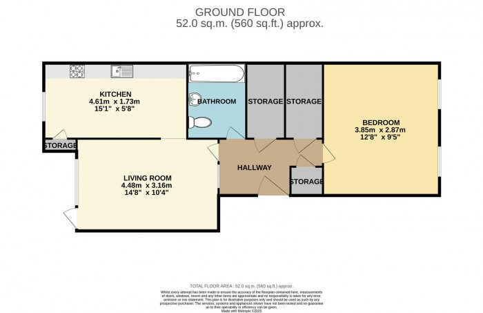 Floorplan for Hamilton Close, London
