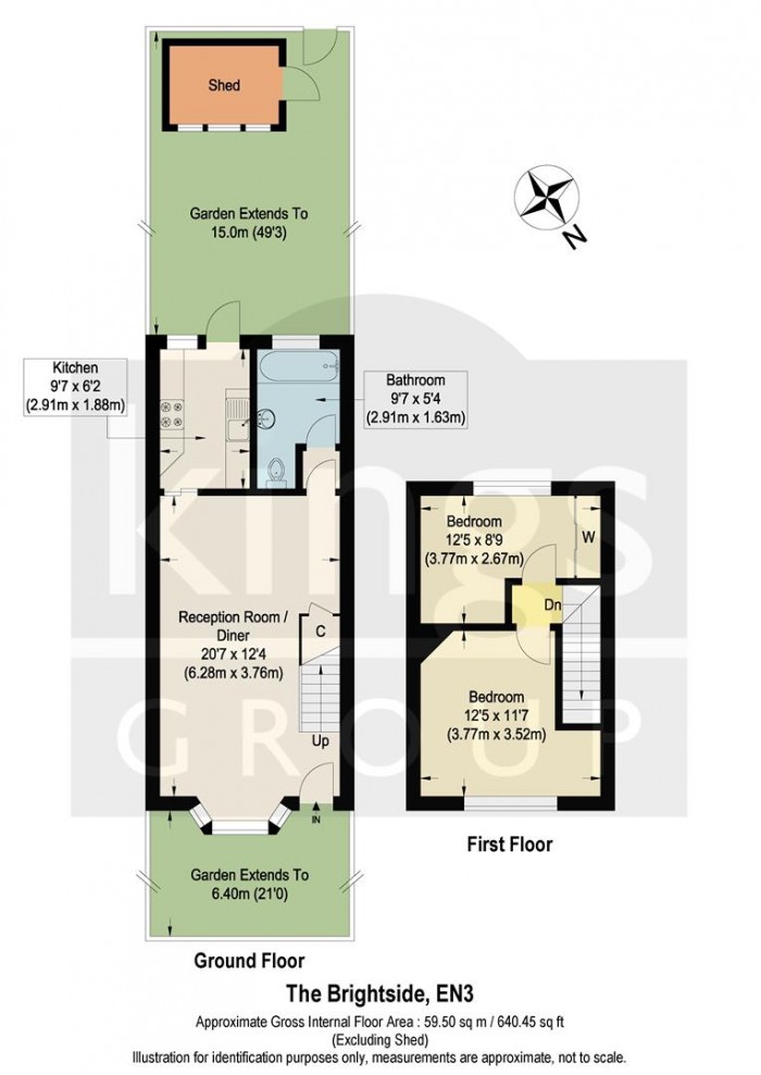 Floorplan for The Brightside, Enfield