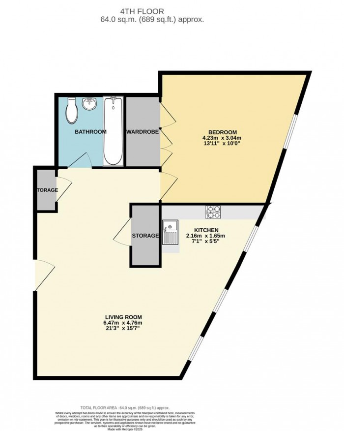 Floorplan for 1 Ashley Road, N17