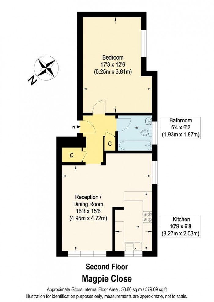 Floorplan for Magpie Close, Enfield