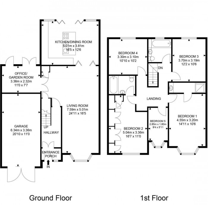 Floorplan for Endlebury Road, London