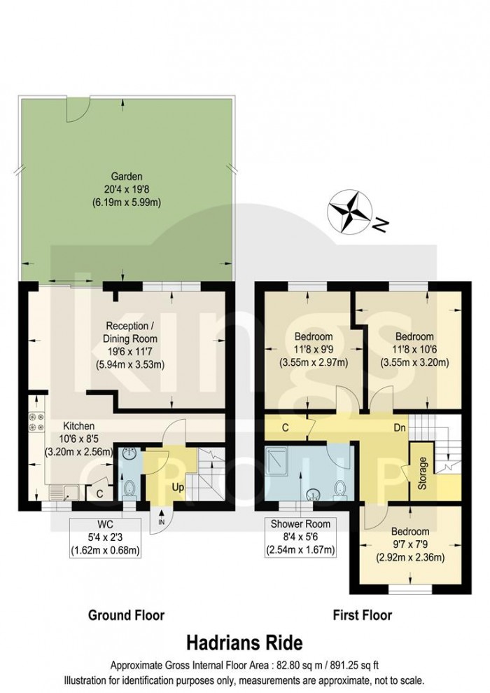 Floorplan for Hadrians Ride, Enfield