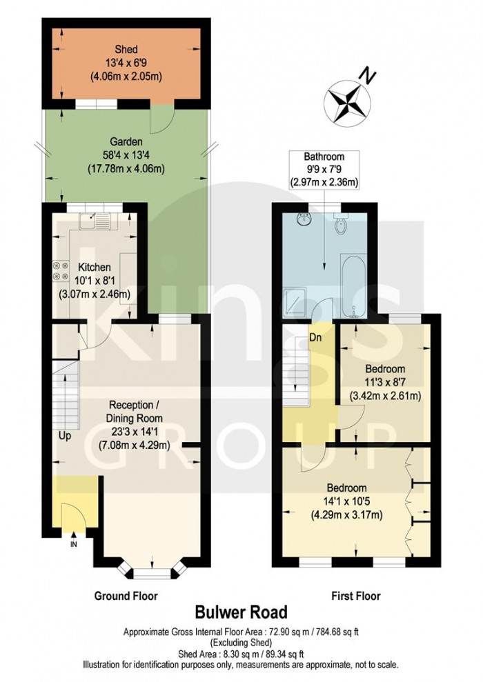 Floorplan for Bulwer Road, Edmonton, N18