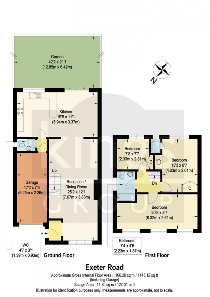 Floorplan for Exeter Road, Edmonton, N9