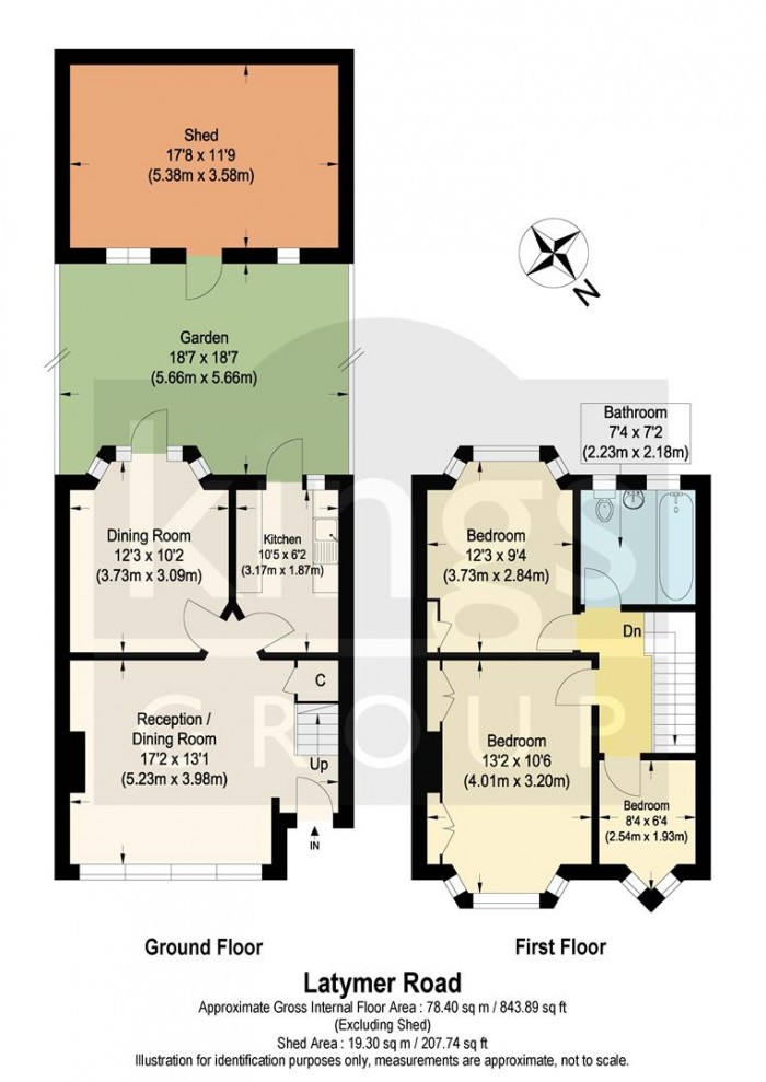Floorplan for Latymer Road, Edmonton, N9