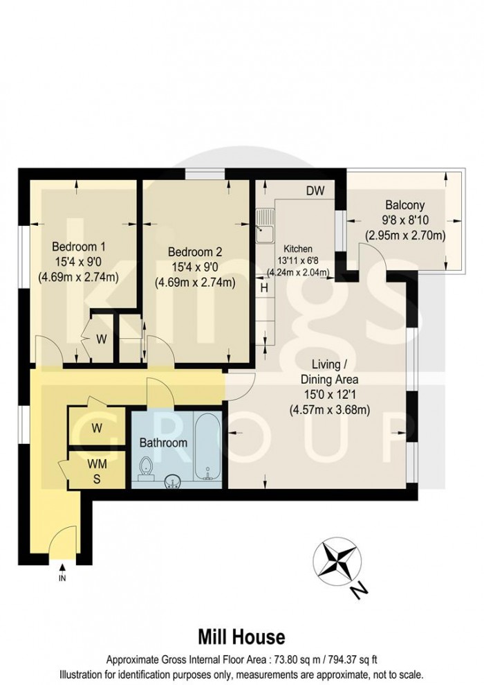 Floorplan for Canning Square, Enfield