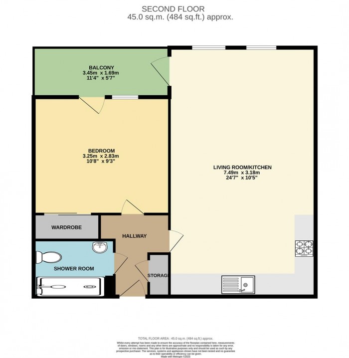 Floorplan for Scotland Green, London