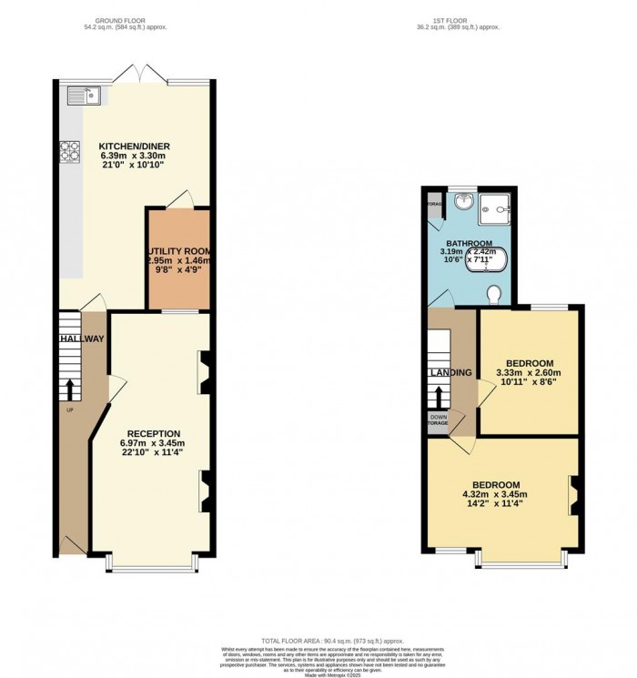 Floorplan for Fulbourne Road, London