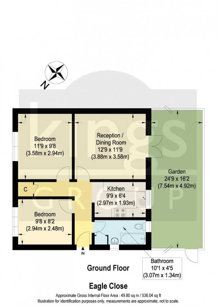 Floorplan for Eagle Close, Enfield