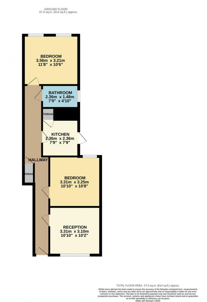 Floorplan for Hitcham Road, London