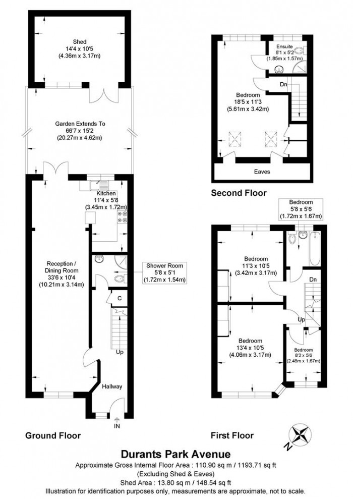 Floorplan for Durants Park Avenue, Enfield