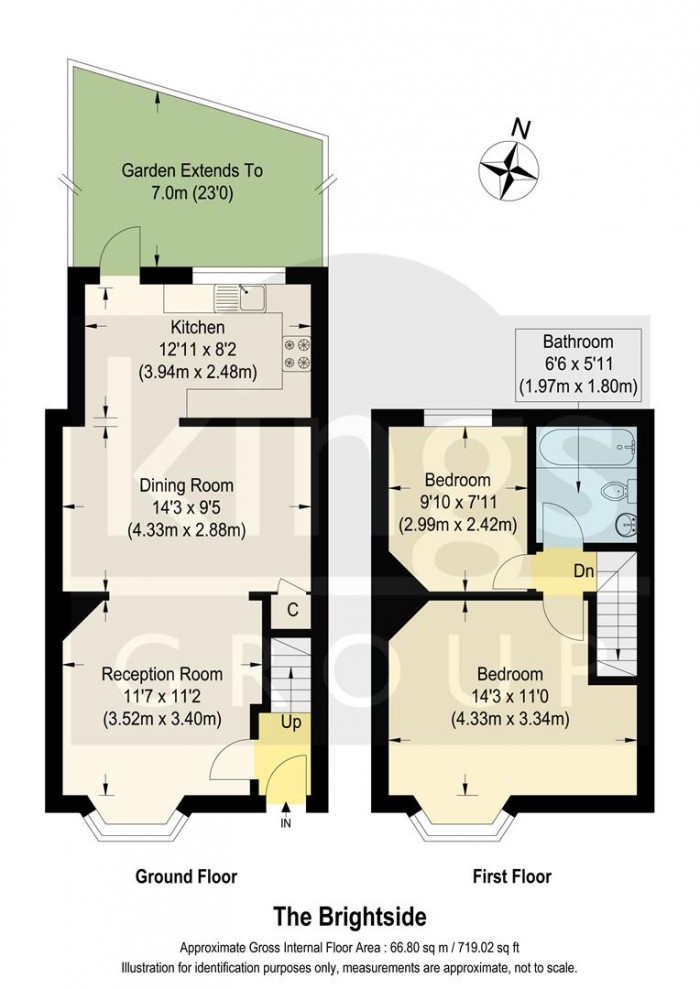 Floorplan for The Brightside, Enfield