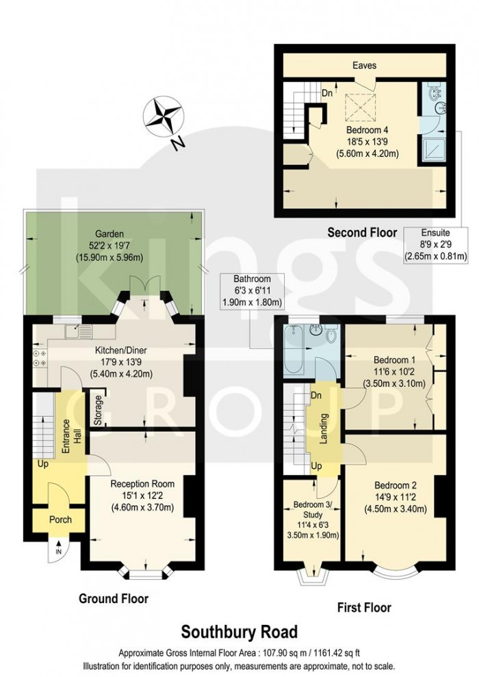 Floorplan for Southbury Road, Enfield