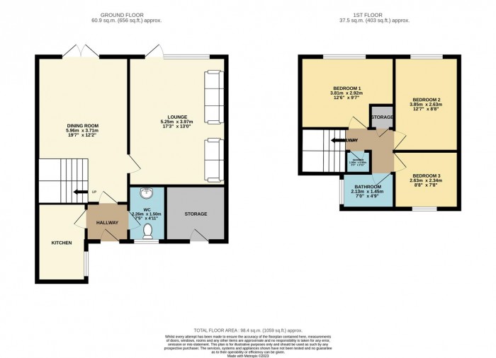 Floorplan for Moorfield, Harlow