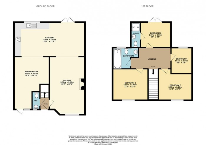 Floorplan for Trinity Road, Hertford Heath