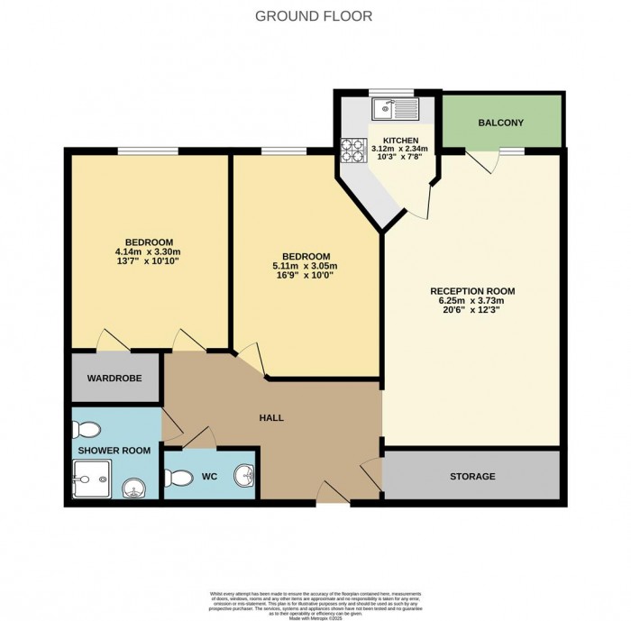 Floorplan for Pegs Lane, Hertford